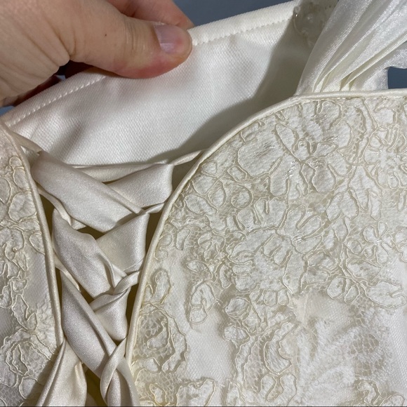 Sottero and Midgley Short Ivory Wedding Dress Size 12 Bride Bridal Gown - Picture 9 of 16